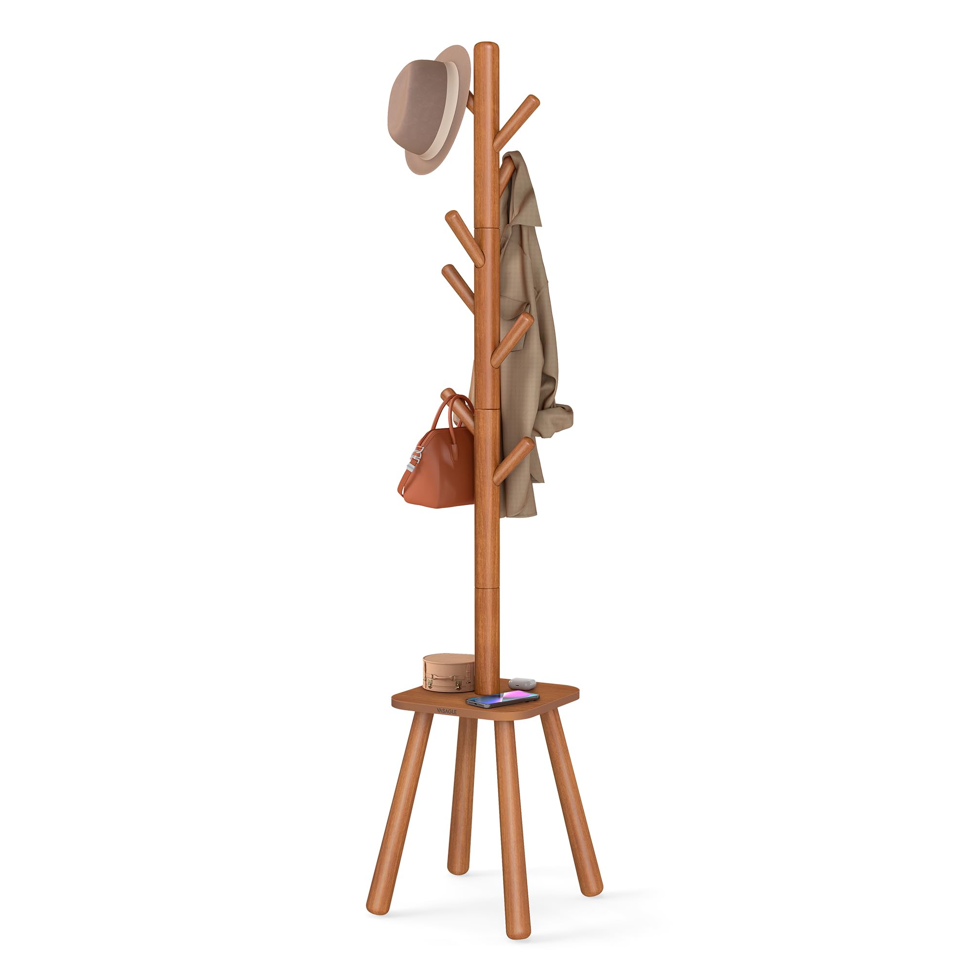 Amazon.com: VASAGLE Coat Rack, Free Standing Coat Stand, Hall Coat